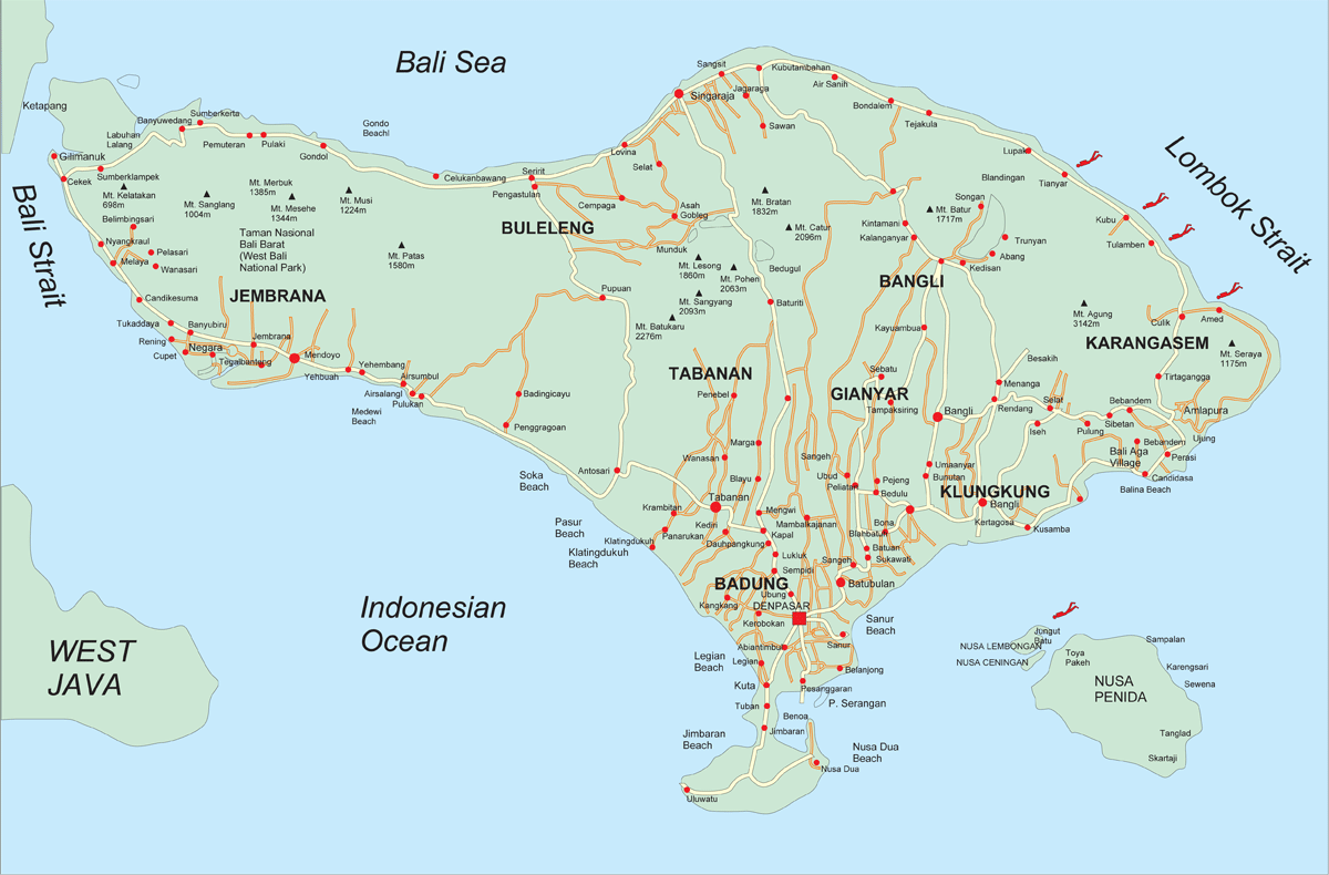 Download this Bali Map Click For Enlarge picture