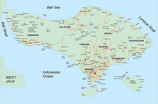 bali map - click for enlarge